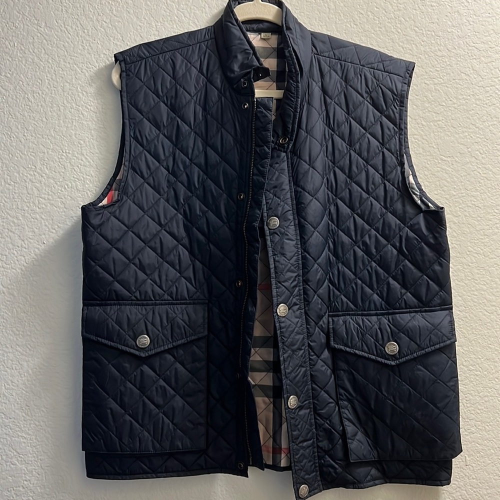 Mens Burberry Quilted Vest